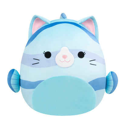 Squishmallows - Squishmallows 20" Melinda the Blue Striped Cat Fish | Jazwares