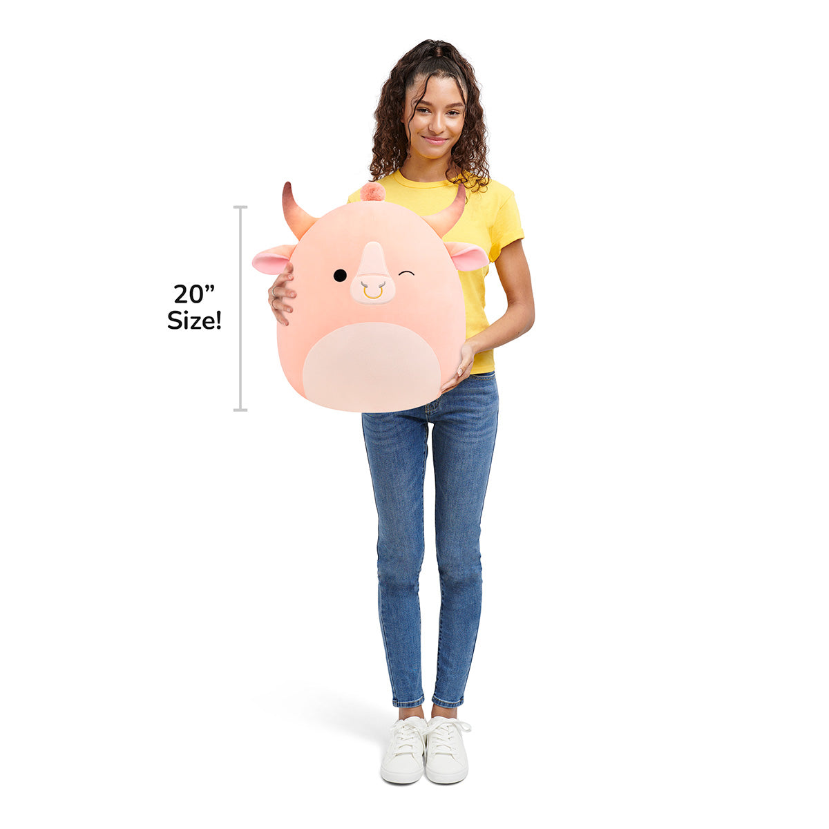 Squishmallows - Squishmallows 20" Howland the Peach Brahman Bull | Jazwares