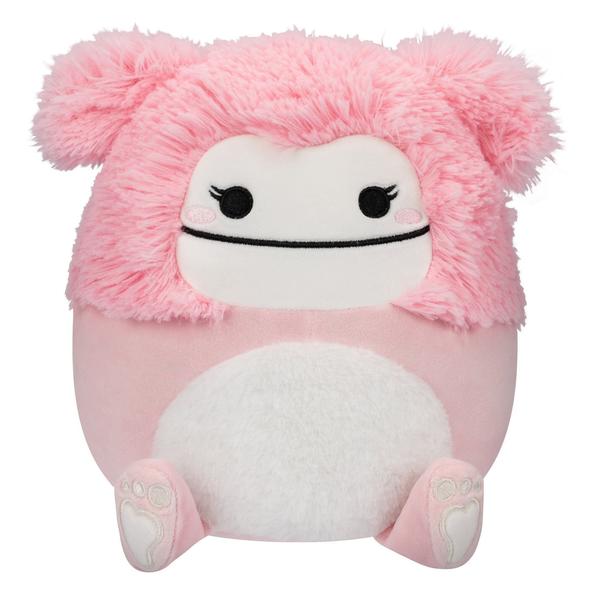 Squishmallows - Squishmallows 8" Brina the Pink Bigfoot with Fuzzy Belly | Jazwares