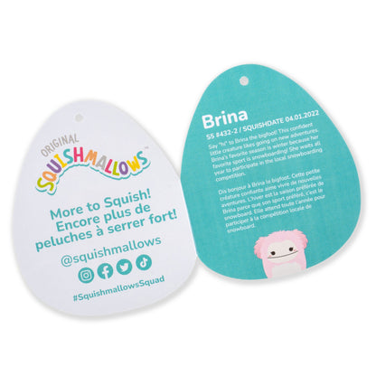 Squishmallows - Squishmallows 8" Brina the Pink Bigfoot with Fuzzy Belly | Jazwares