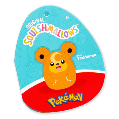 Squishmallows - Squishmallows 3.5-Inch Pokémon Teddiursa Clip | Jazwares