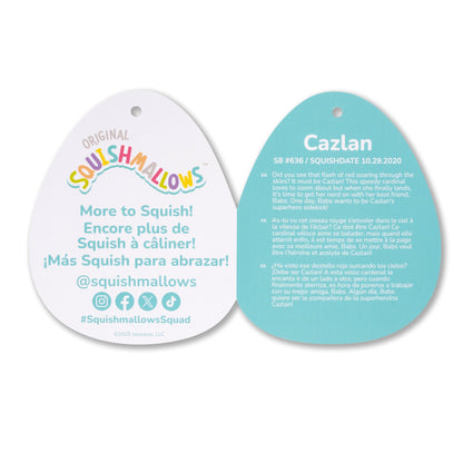 Squishmallows - Squishmallows 8" Cazlan the Red Cardinal | Jazwares