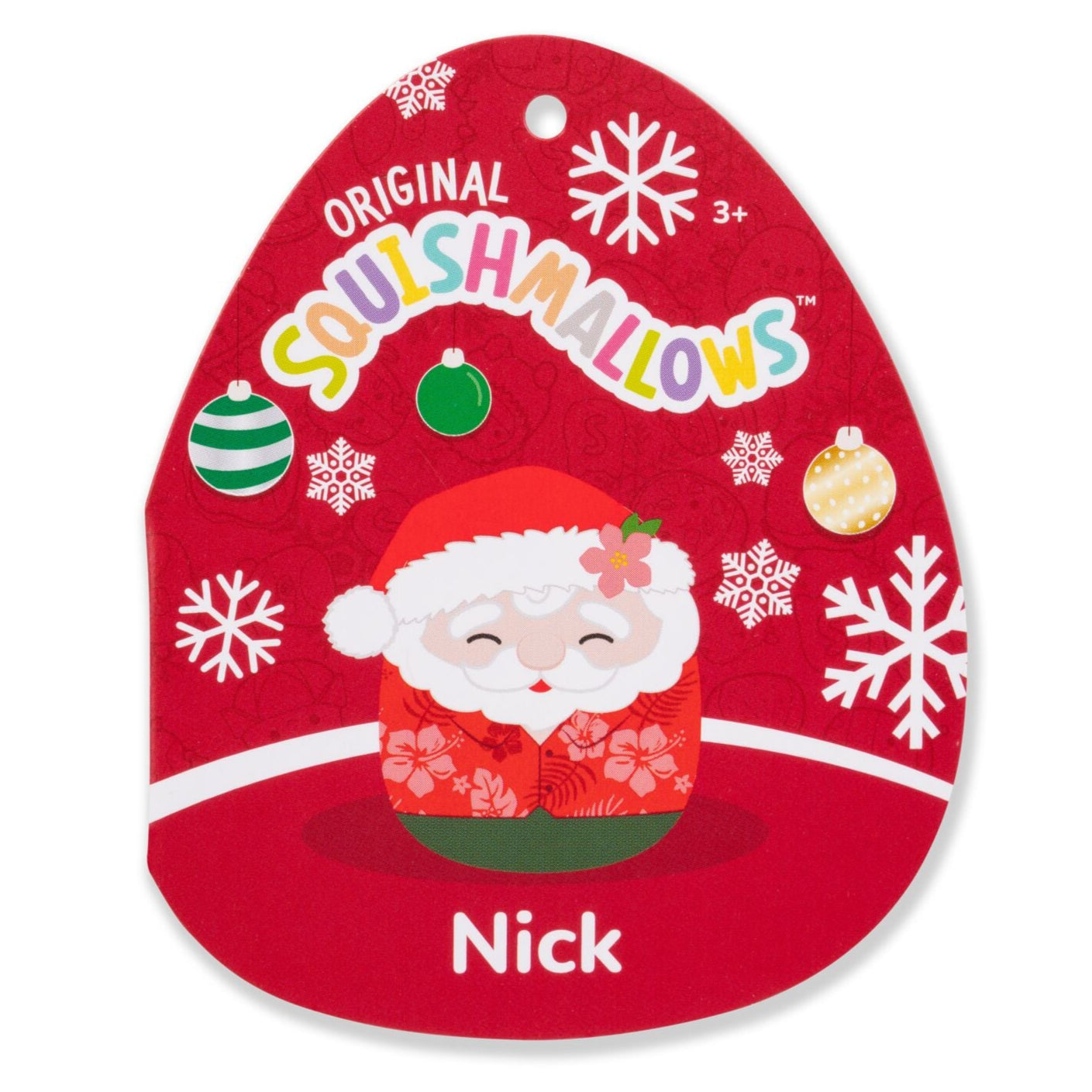 Squishmallows - Squishmallows 14" Nick the Santa Claus in Red Hawaiian Shirt | Jazwares