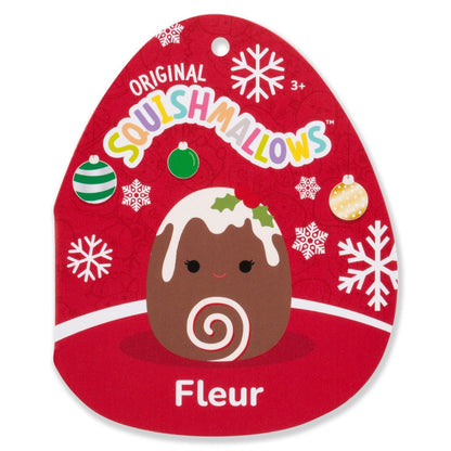 Squishmallows - Squishmallows 8" Fleur the Yule Log with Holly | Jazwares