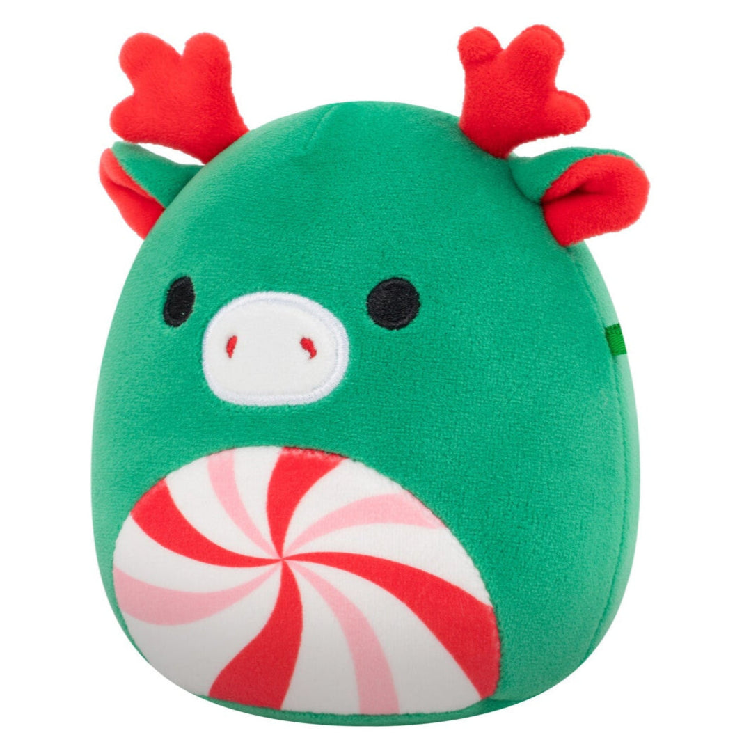 Squishmallows - Squishmallows 5" Zumir the Green Moose with Peppermint Swirl Belly | Jazwares