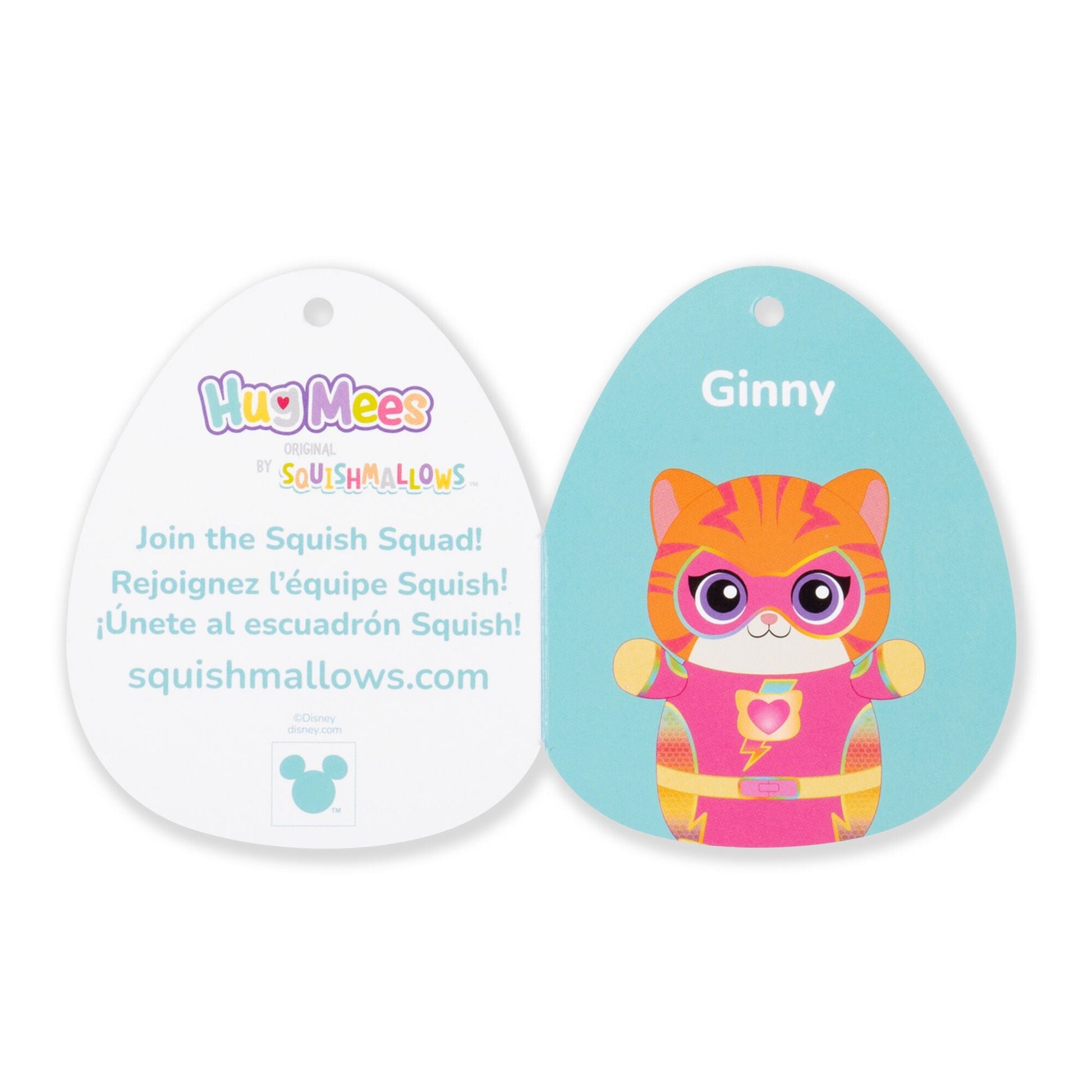 Squishmallows - Squishmallows Disney SuperKitties 10" Ginny HugMees | Jazwares