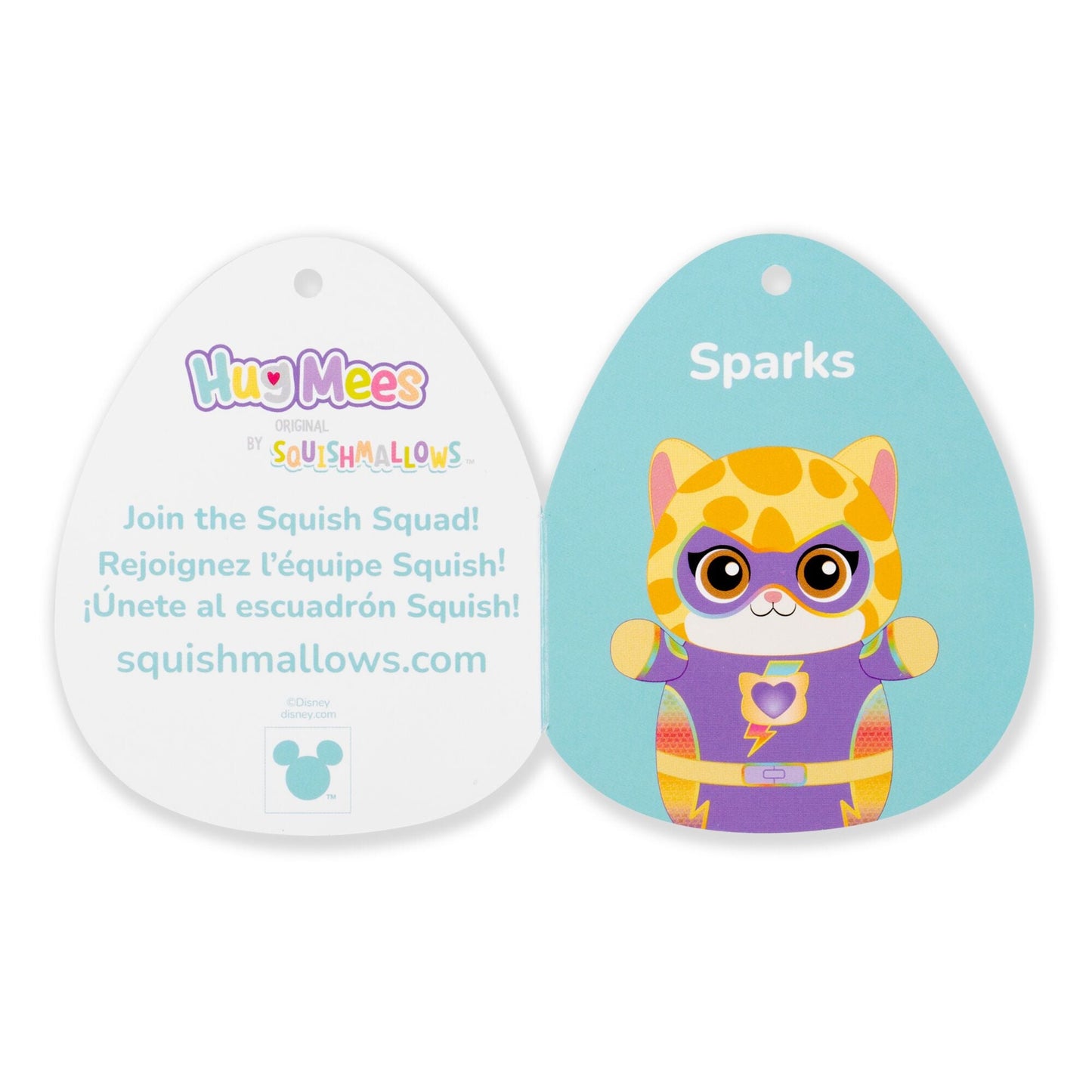 Squishmallows - Squishmallows Disney SuperKitties 10" Sparks HugMees | Jazwares
