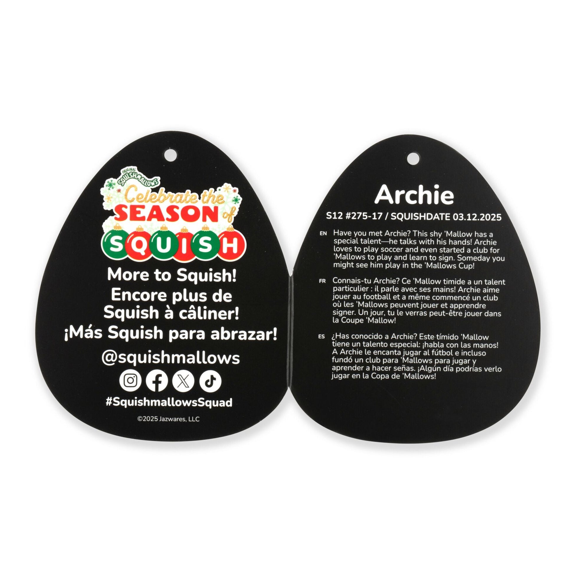 Squishmallows - Squishmallows 12" Select Series Snowman Archie | Jazwares