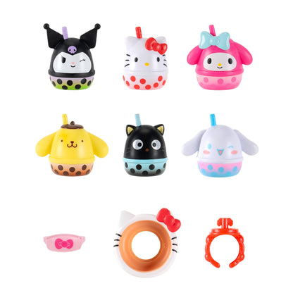 Squishmallows - Squish-a-longs Hello Kitty and Friends Boba 6-Pack | Jazwares