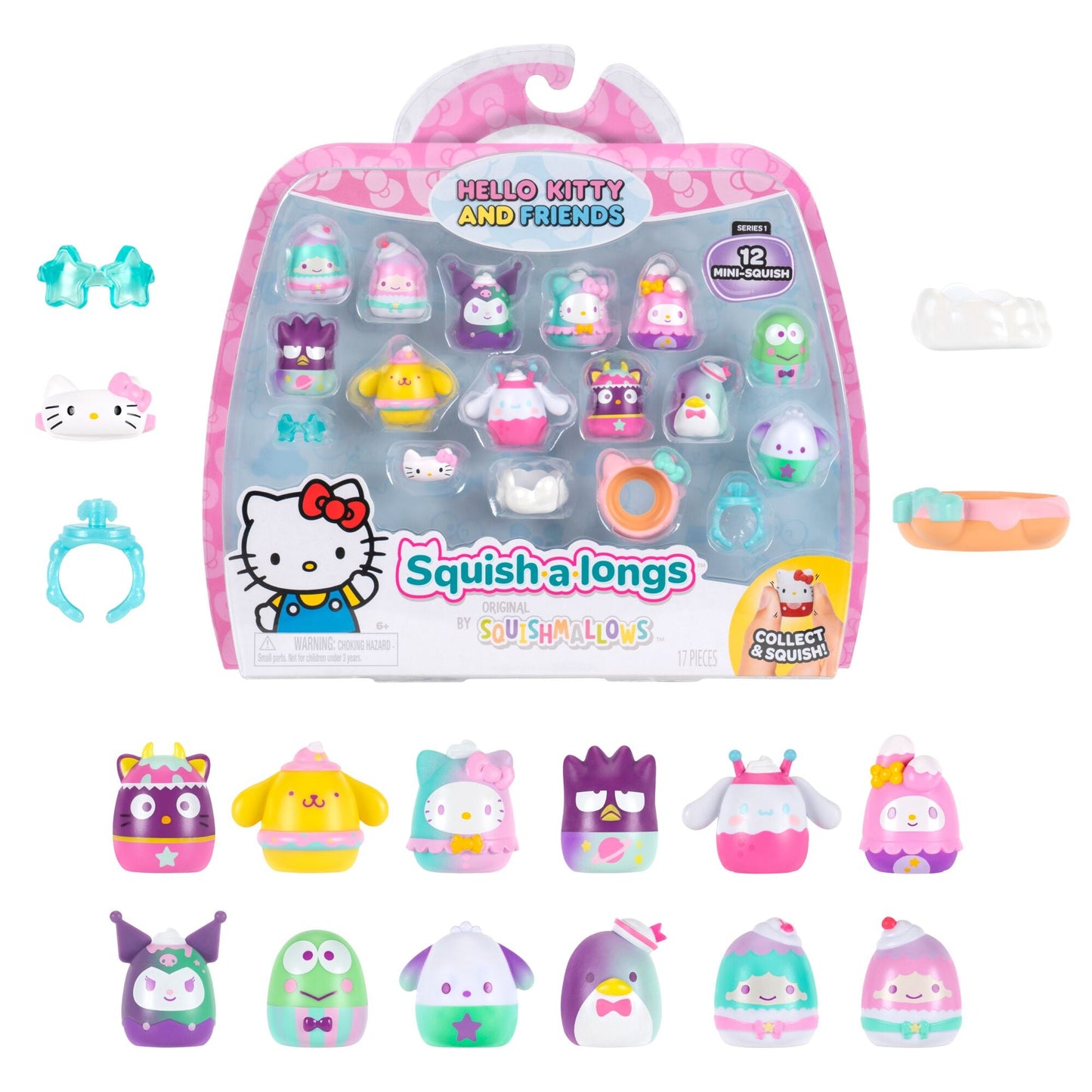 Squishmallows - Squish-a-longs Hello Kitty and Friends Dreamland 12-Pack | Jazwares