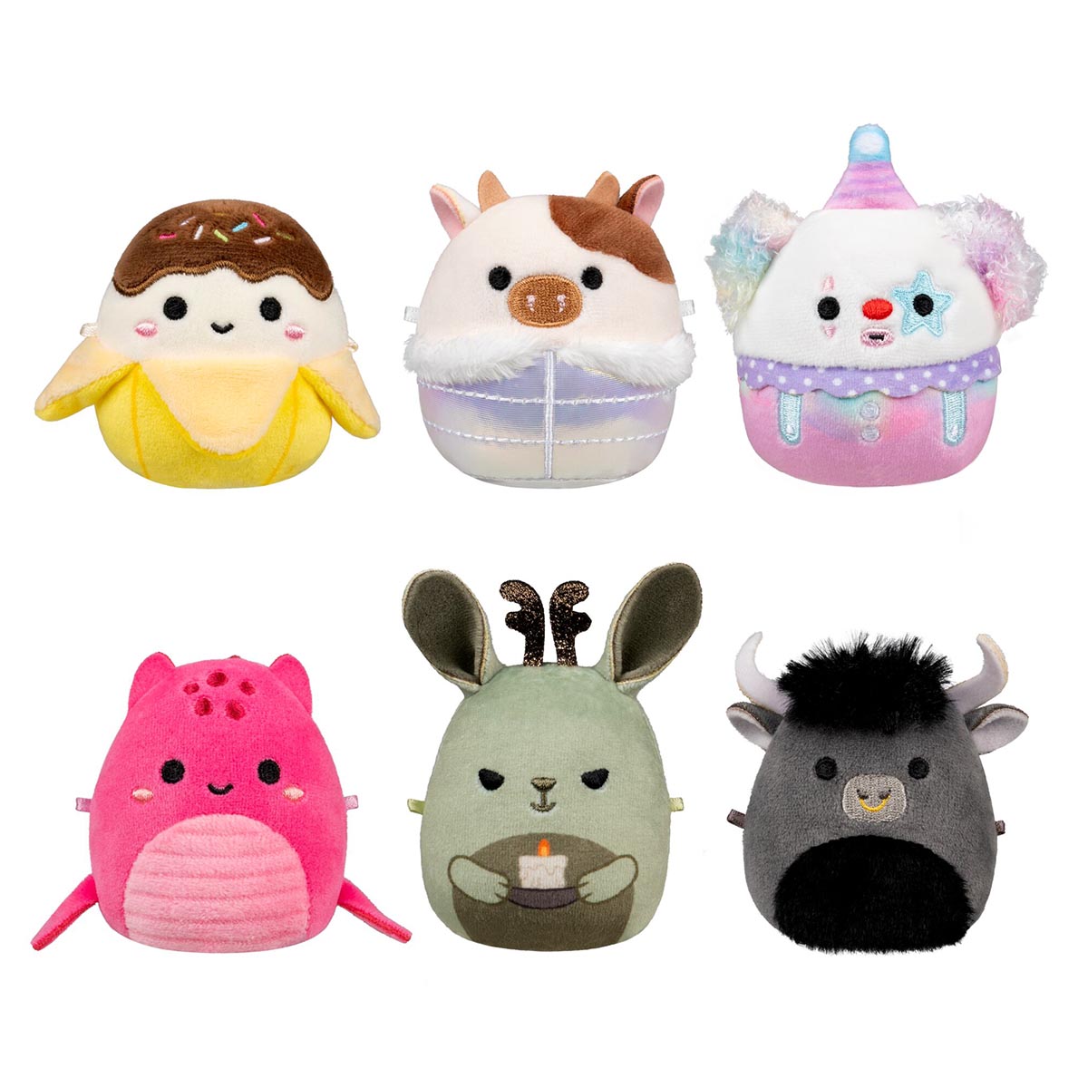 Squishmallows - Micromallows Select Series 6-Pack - Ronnie, Junie, X. Axis, Ennis, Martha, Lake | Jazwares