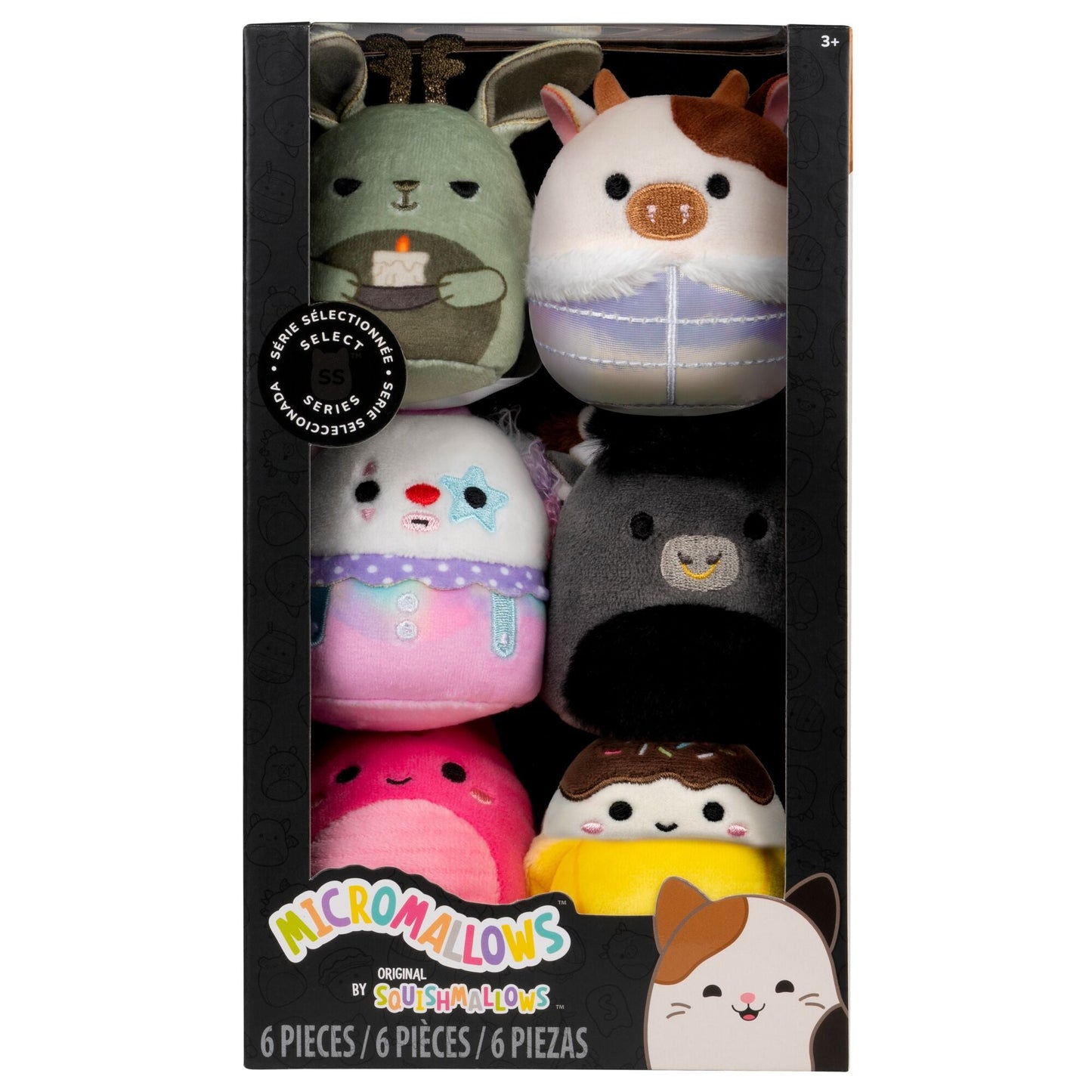 Squishmallows - Micromallows Select Series 6-Pack - Ronnie, Junie, X. Axis, Ennis, Martha, Lake | Jazwares