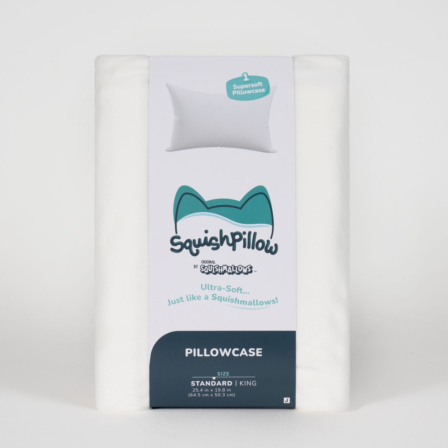 Squishmallows - SquishPillow Pillowcase Solid Slumber White | Jazwares