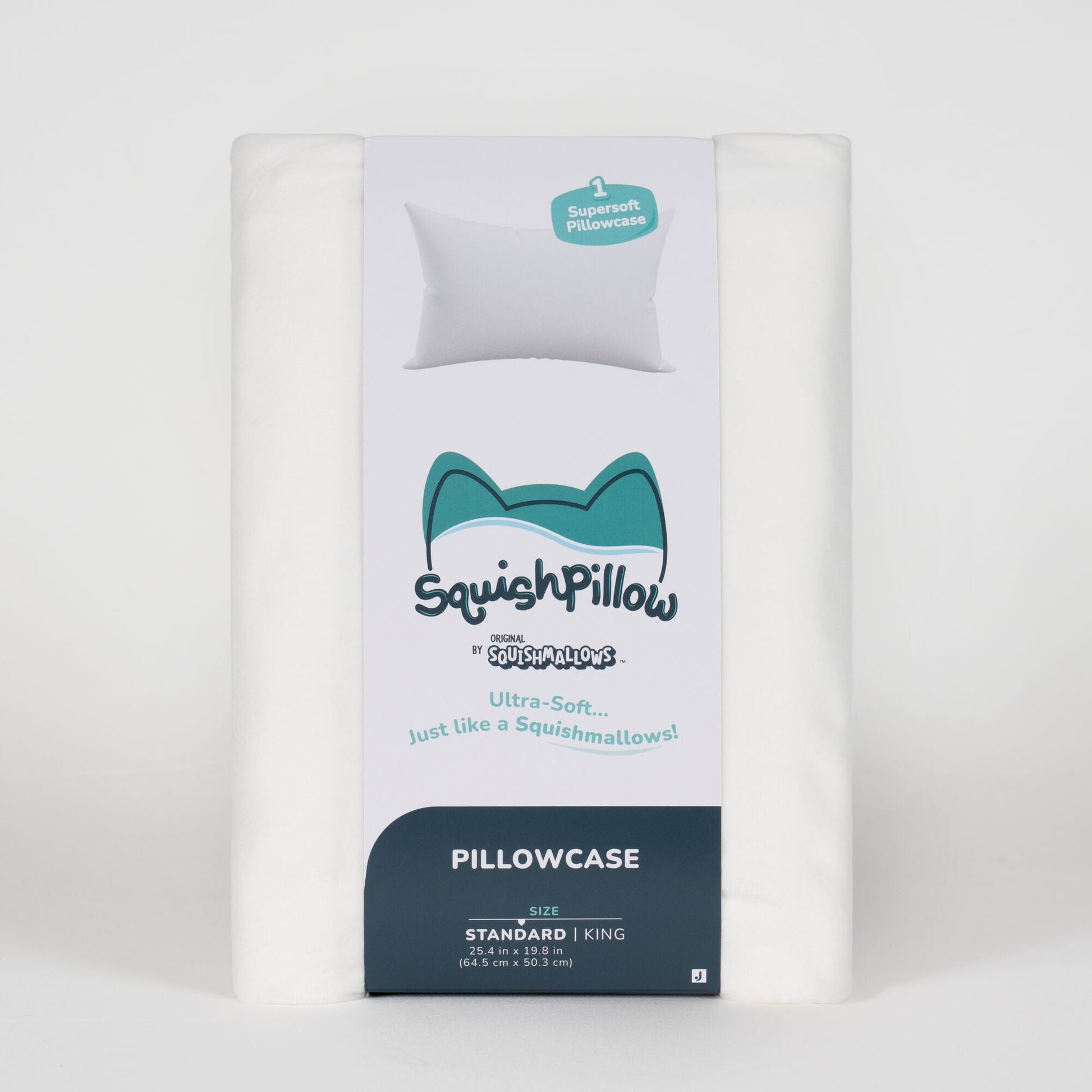 Squishmallows - SquishPillow Pillowcase Solid Slumber White | Jazwares