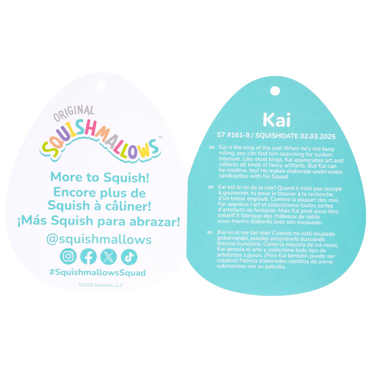Squishmallows - Squishmallows 8" Kai the Sushi Orca Whale | Jazwares
