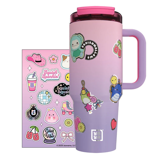 Squishmallows - Squishmallows Sticker Bomb Tumbler with Straw