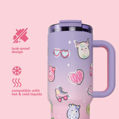 Squishmallows - Squishmallows Sticker Bomb Tumbler with Straw