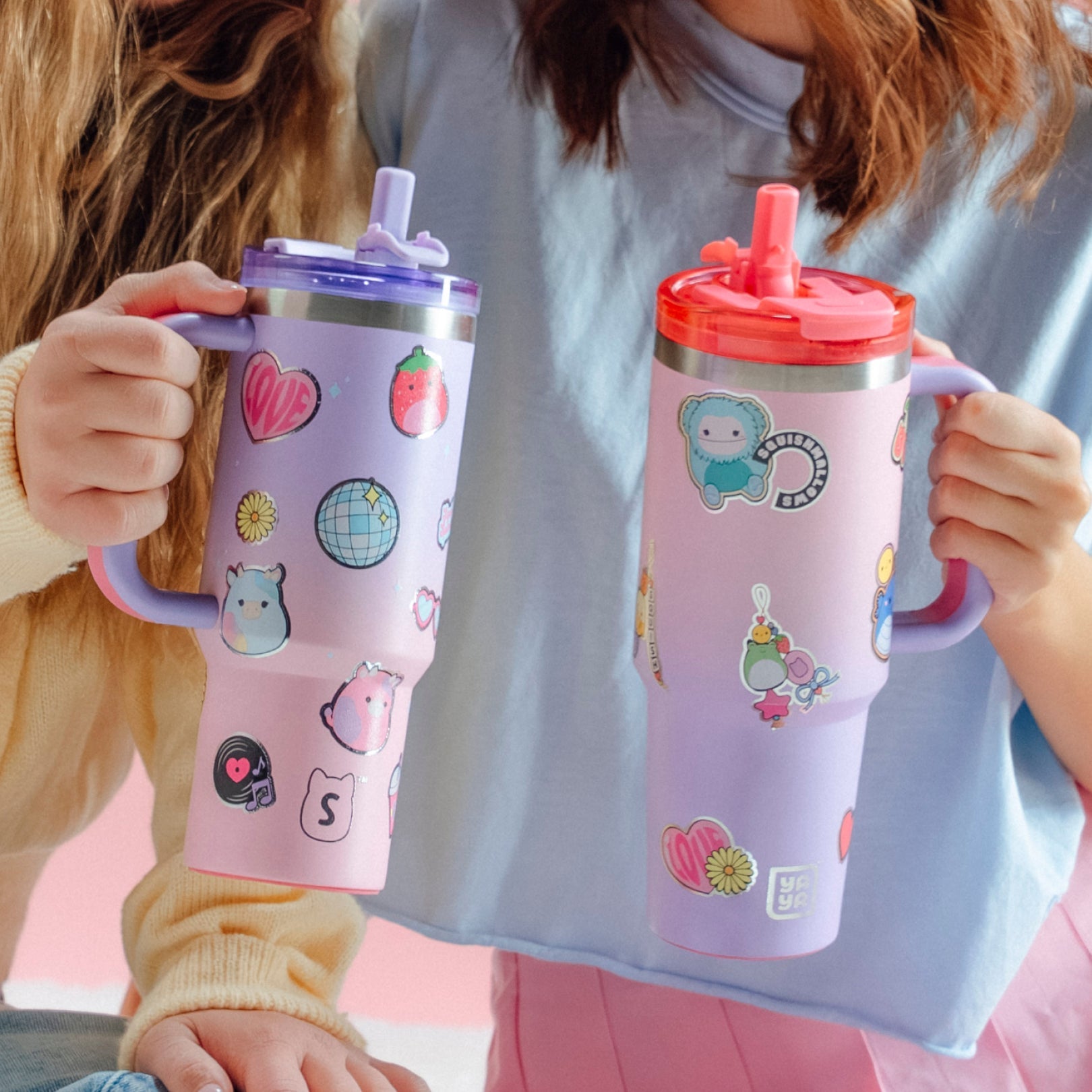 Squishmallows - Squishmallows Sticker Bomb Tumbler with Straw
