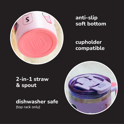 Squishmallows - Squishmallows Sticker Bomb Tumbler with Straw