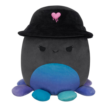 Squishmallows - Squishmallows 8" Yoko the Charcoal Grey Octopus with Bucket Hat | Jazwares