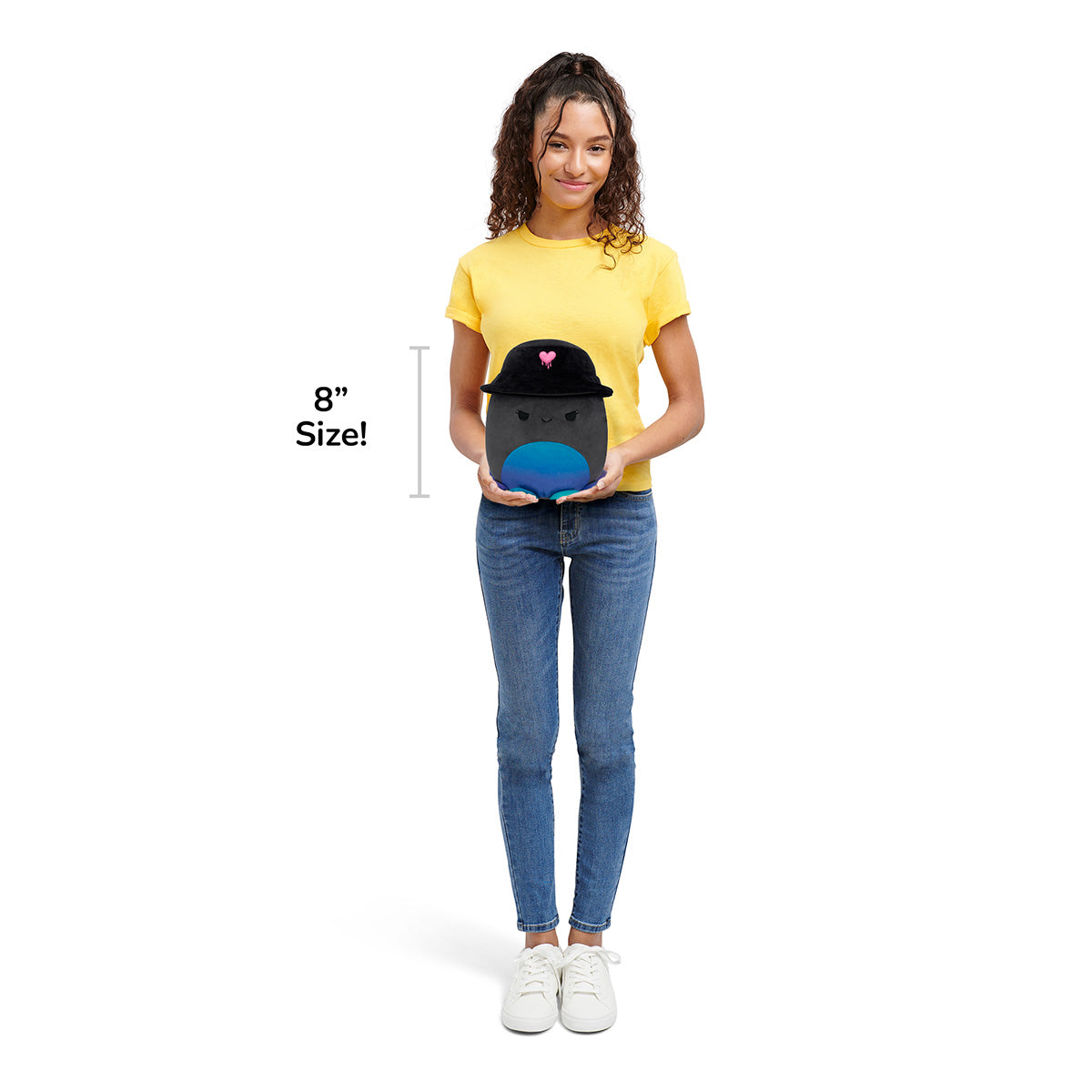 Squishmallows - Squishmallows 8" Yoko the Charcoal Grey Octopus with Bucket Hat | Jazwares