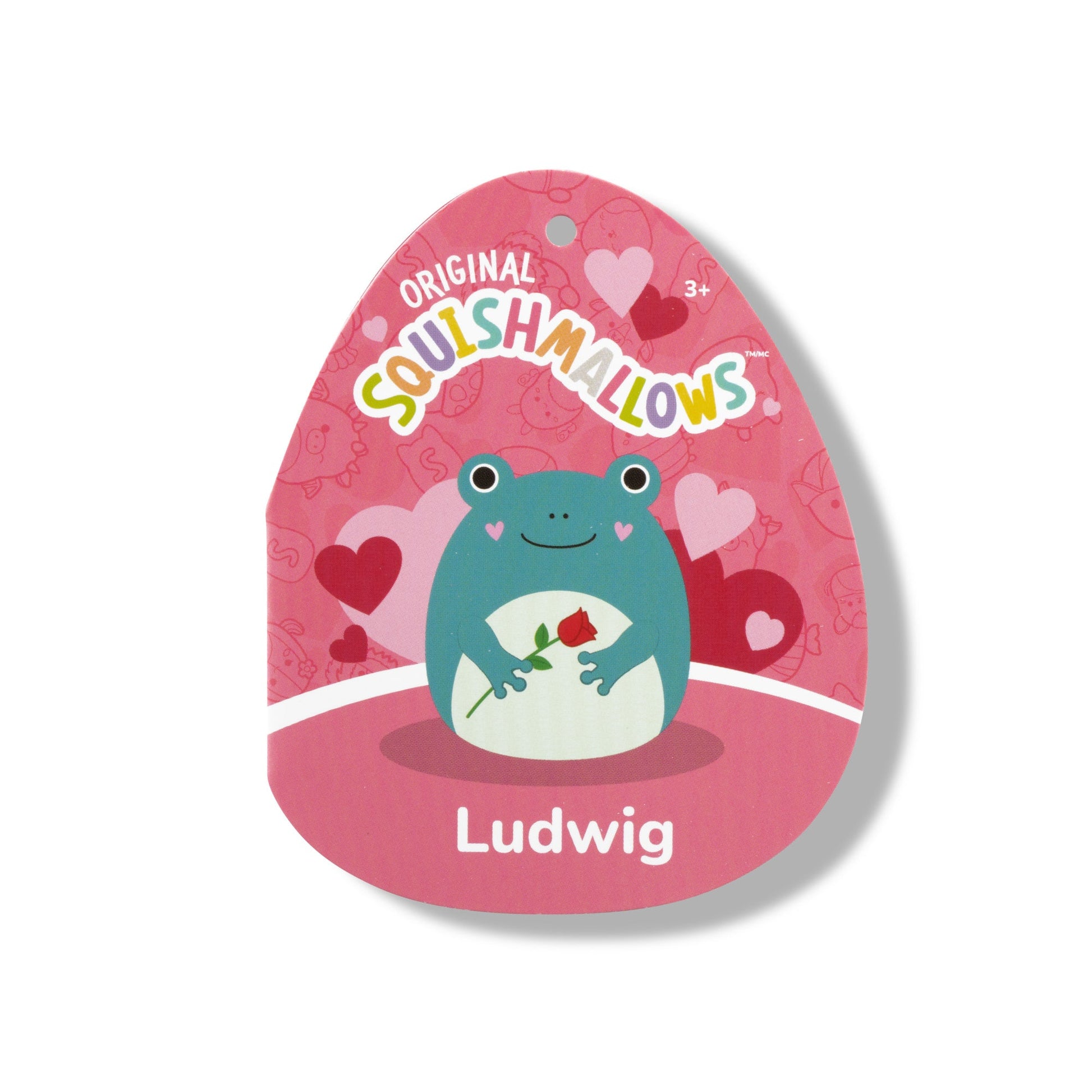 Squishmallows - Squishmallows 12" Ludwig the Teal Frog Holding Rose | Jazwares