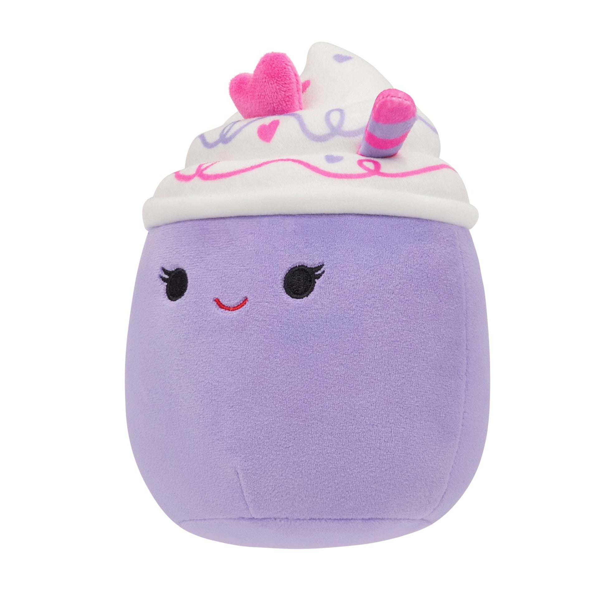 Squishmallows - Squishmallows 5" Cheksa the Purple Valentine's Day Drink | Jazwares