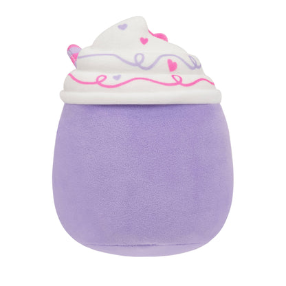 Squishmallows - Squishmallows 5" Cheksa the Purple Valentine's Day Drink | Jazwares