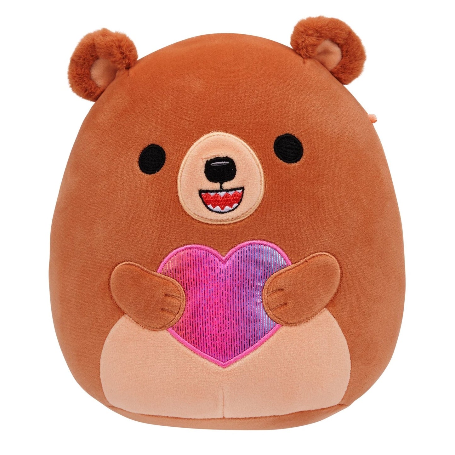 Squishmallows - Squishmallows 8" Stokely the Brown Kodiak Bear Holding a Heart | Jazwares