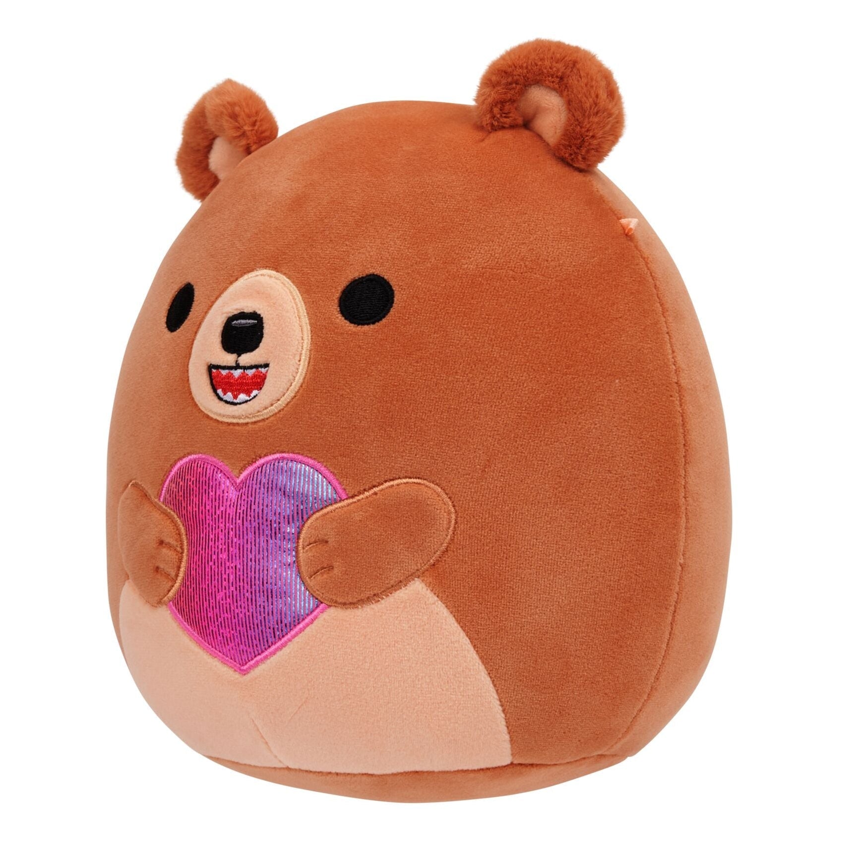 Squishmallows - Squishmallows 8" Stokely the Brown Kodiak Bear Holding a Heart | Jazwares