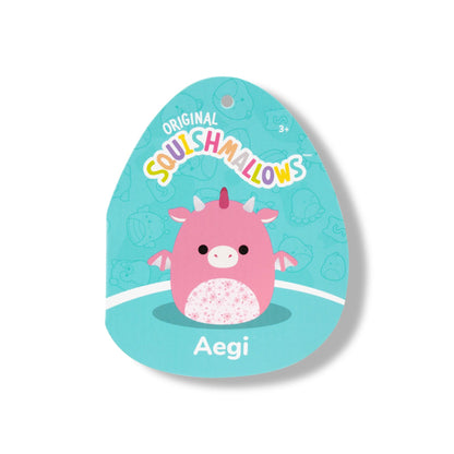 Squishmallows - Squishmallows 14" Aegi the Pink Dragon with Sakura Print Belly | Jazwares