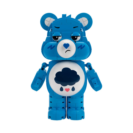 Squishmallows - Care Bears Grumpy Bear Building Set - 7-Inch Buildable Articulated Fig