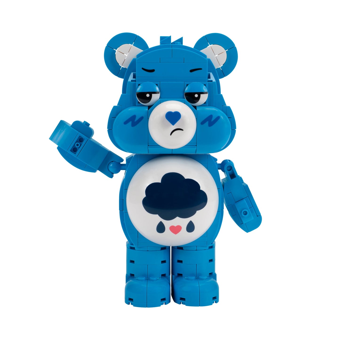 Squishmallows - Care Bears Grumpy Bear Building Set - 7-Inch Buildable Articulated Fig