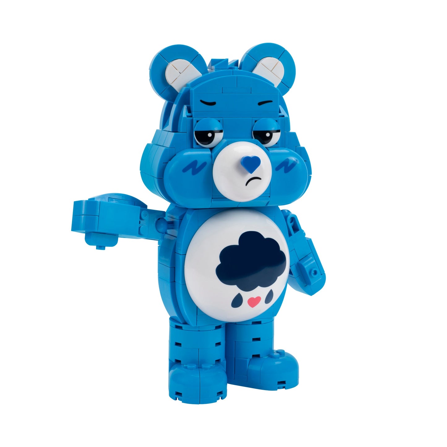 Squishmallows - Care Bears Grumpy Bear Building Set - 7-Inch Buildable Articulated Fig