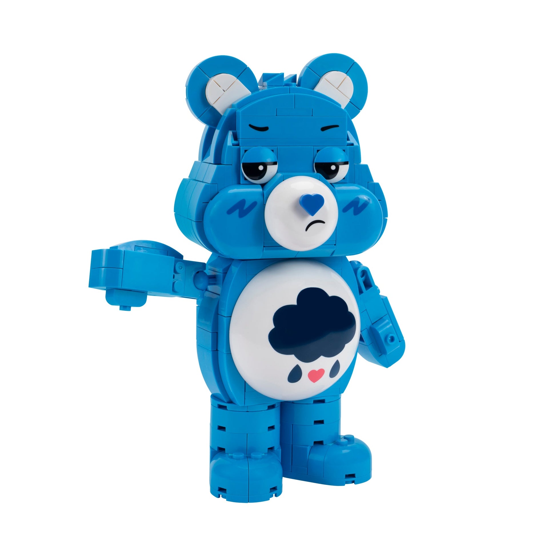 Squishmallows - Care Bears Grumpy Bear Building Set - 7-Inch Buildable Articulated Fig