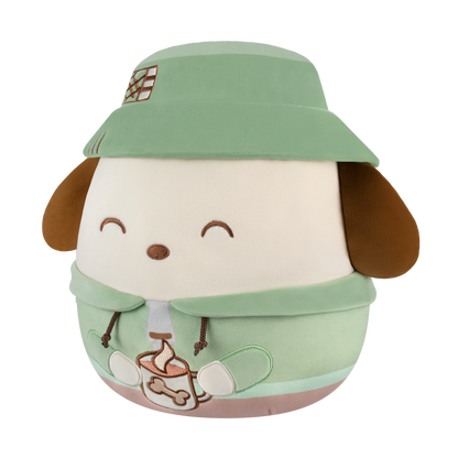 Squishmallows - Hello Kitty and Friends 12" Cute Camping Pochacco | Jazwares
