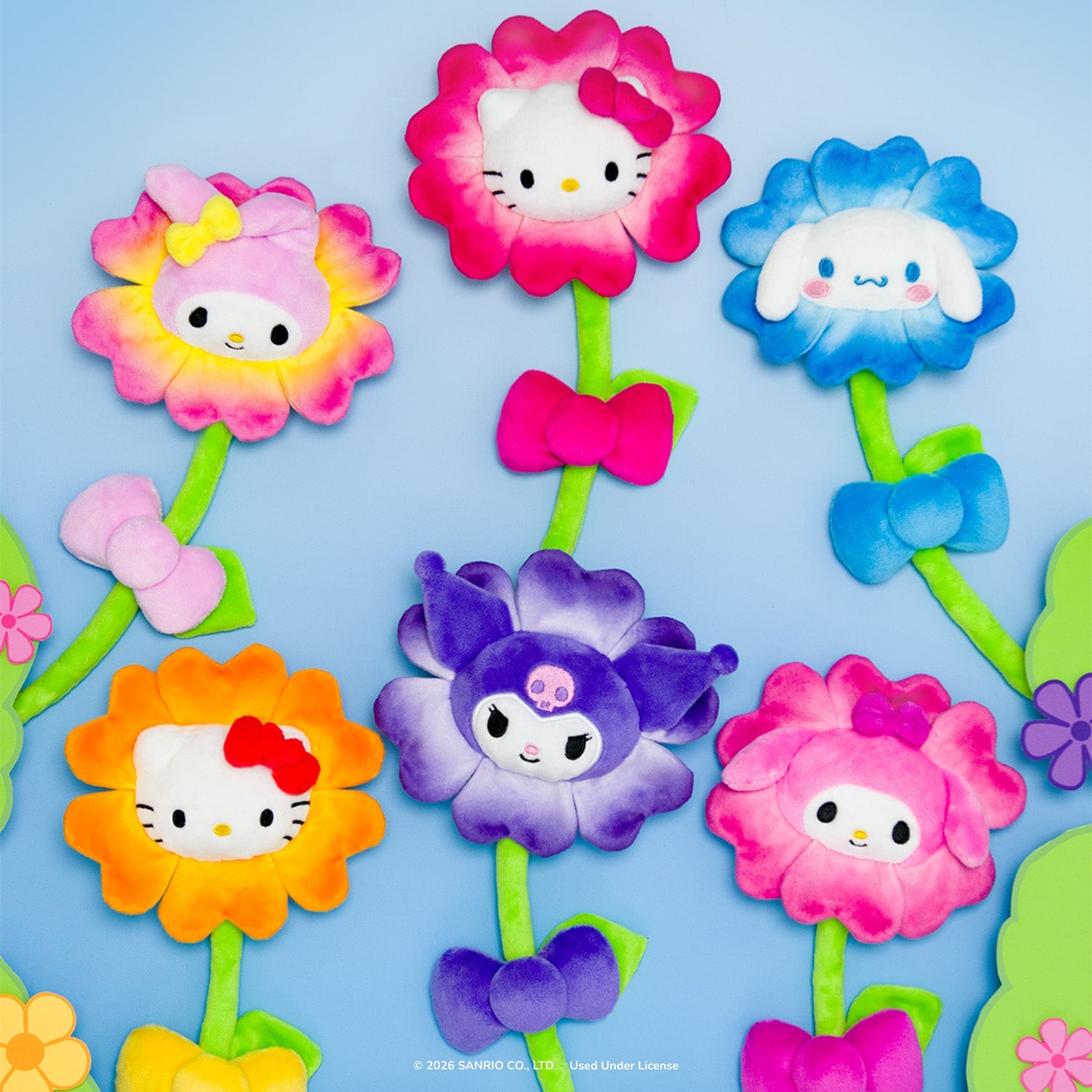 Squishmallows - Hello Kitty and Friends 14" Plush Flower 2-Pack - Hello Kitty & Cinnamoroll | Jazwares