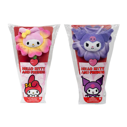 Squishmallows - Hello Kitty and Friends 14" Plush Flower 2-Pack - My Melody & Kuromi | Jazwares