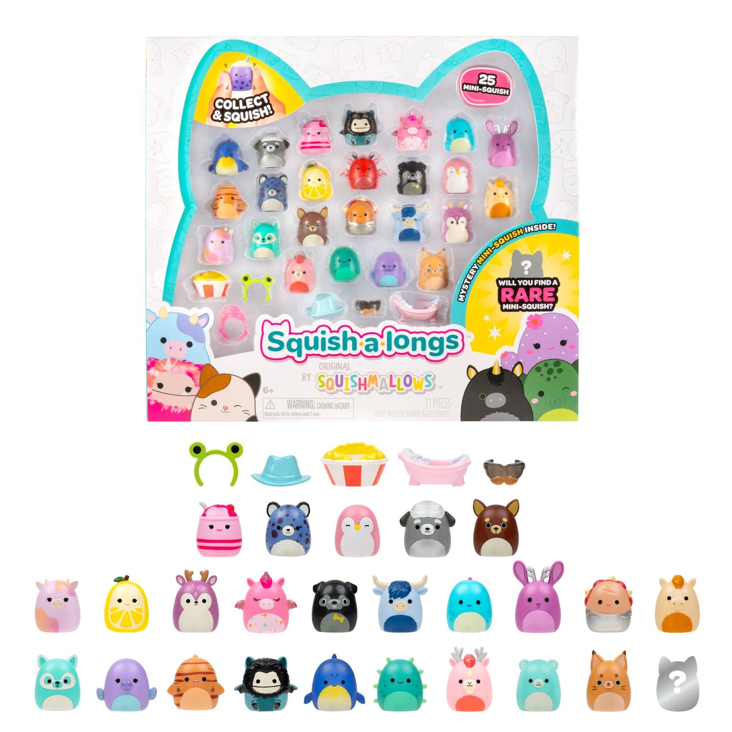 Squishmallows - Squish-a-longs Mini-Squish 25-Pack (Wave 5, Style 1) | Jazwares