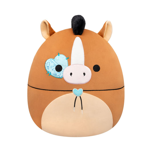 Squishmallows - Squishmallows 12" Brisby the Brown Horse with Bolo Tie and Heart Eyepatch | Jazwares