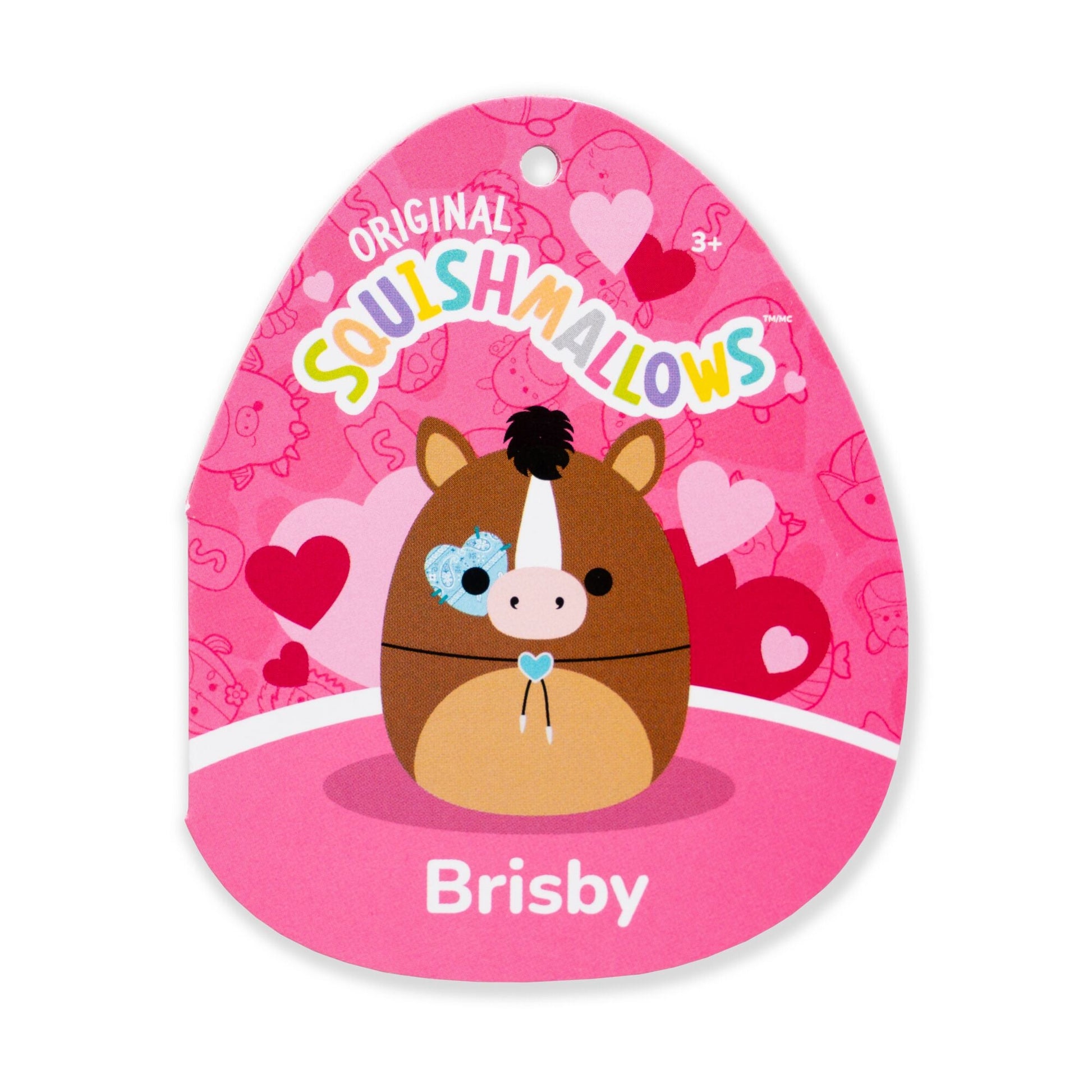 Squishmallows - Squishmallows 12" Brisby the Brown Horse with Bolo Tie and Heart Eyepatch | Jazwares