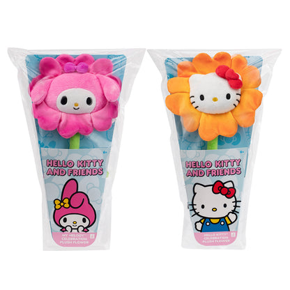Squishmallows - Hello Kitty and Friends 14" Plush Flower 2-Pack - Hello Kitty & My Melody | Jazwares