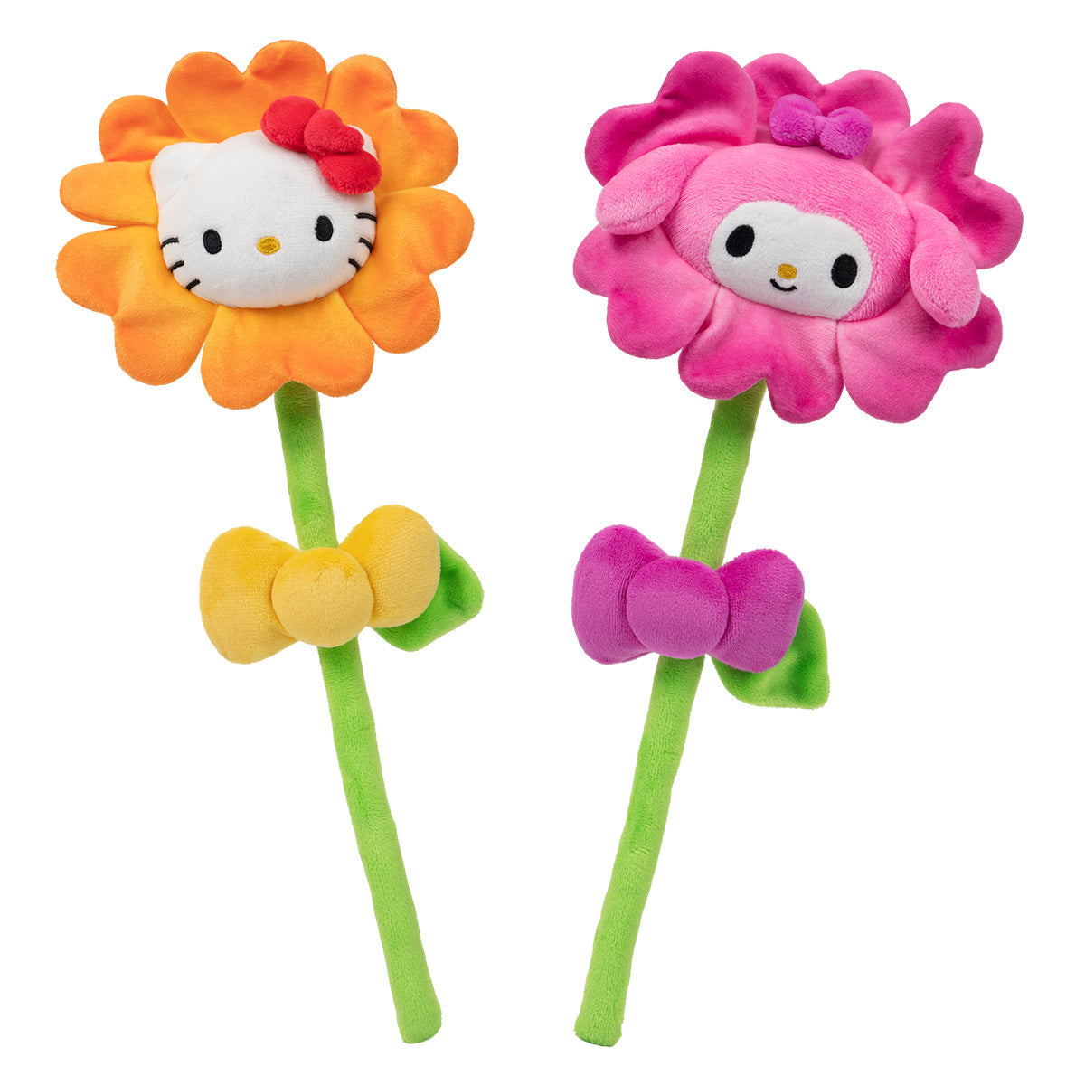 Squishmallows - Hello Kitty and Friends 14" Plush Flower 2-Pack - Hello Kitty & My Melody | Jazwares
