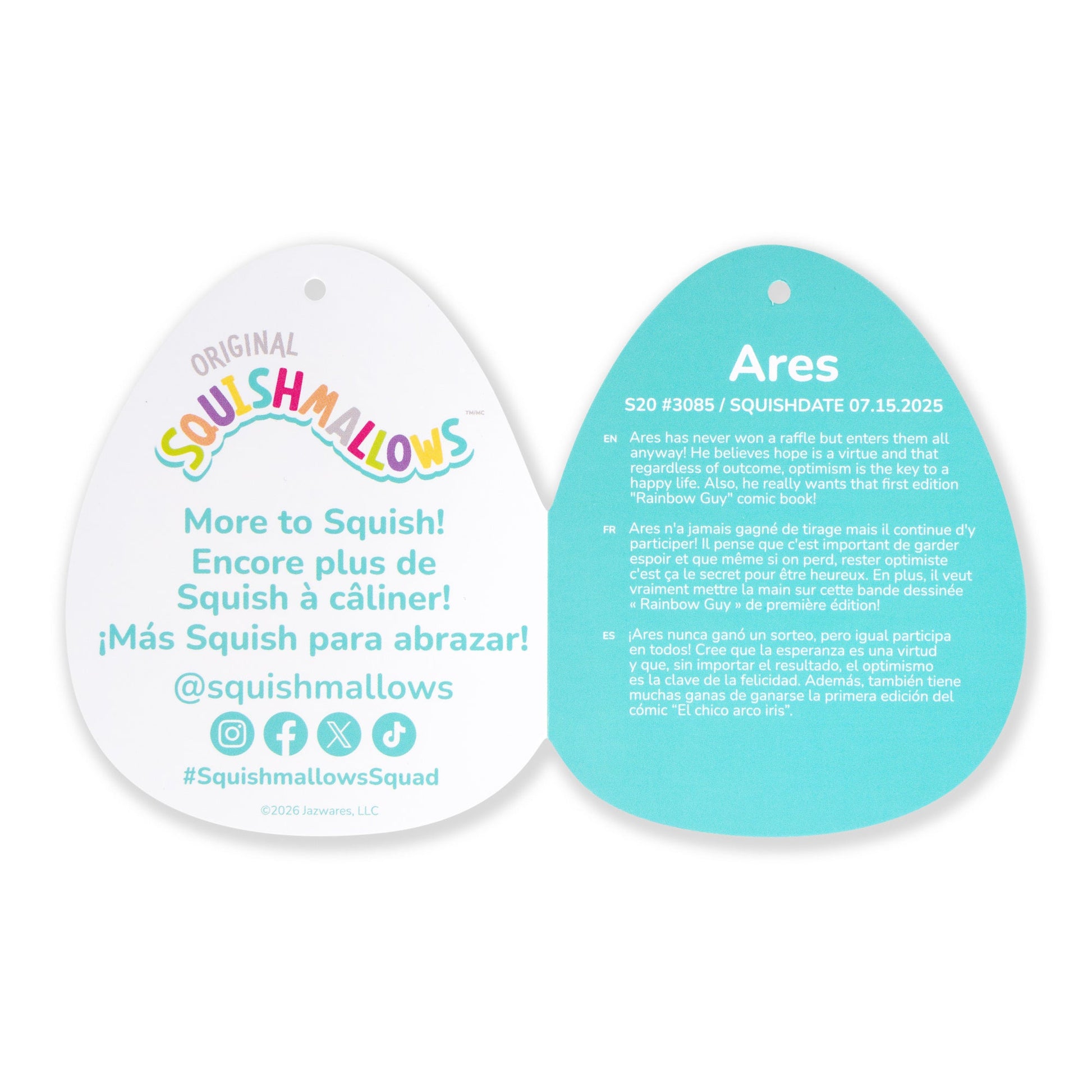 Squishmallows - Squishmallows 20" Ares the Rainbow Mystical Horse | Jazwares