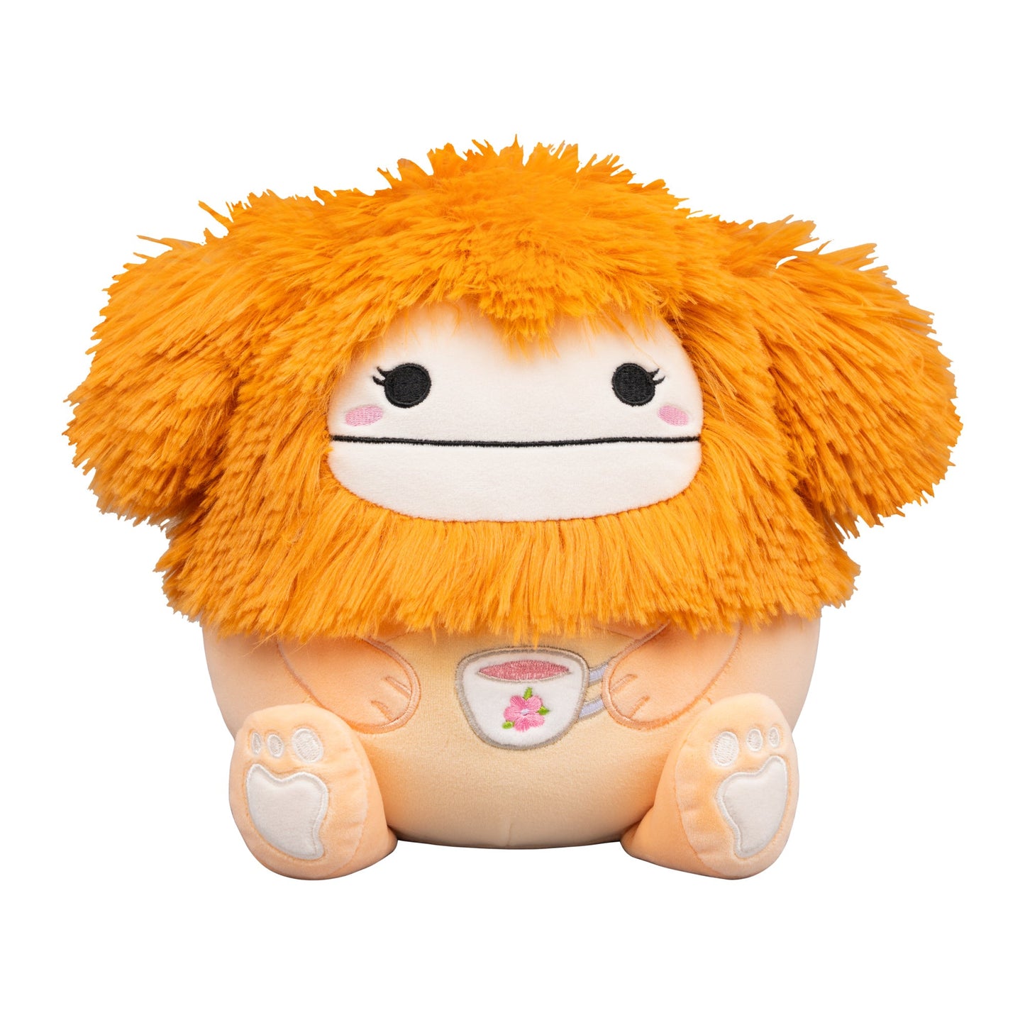 Squishmallows - Squishmallows 8" Shasta the Peach Bigfoot Holding Teacup | Jazwares