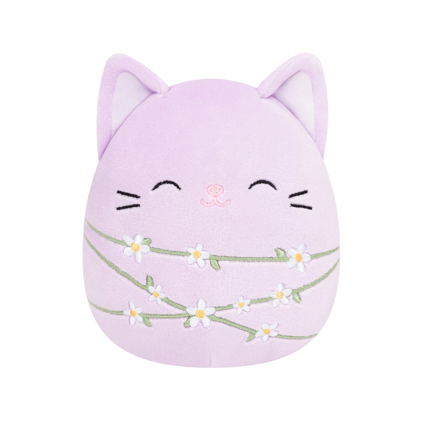 Squishmallows - Squishmallows 8" Mak the Lavender Cat Wrapped with Flower Stems | Jazwares