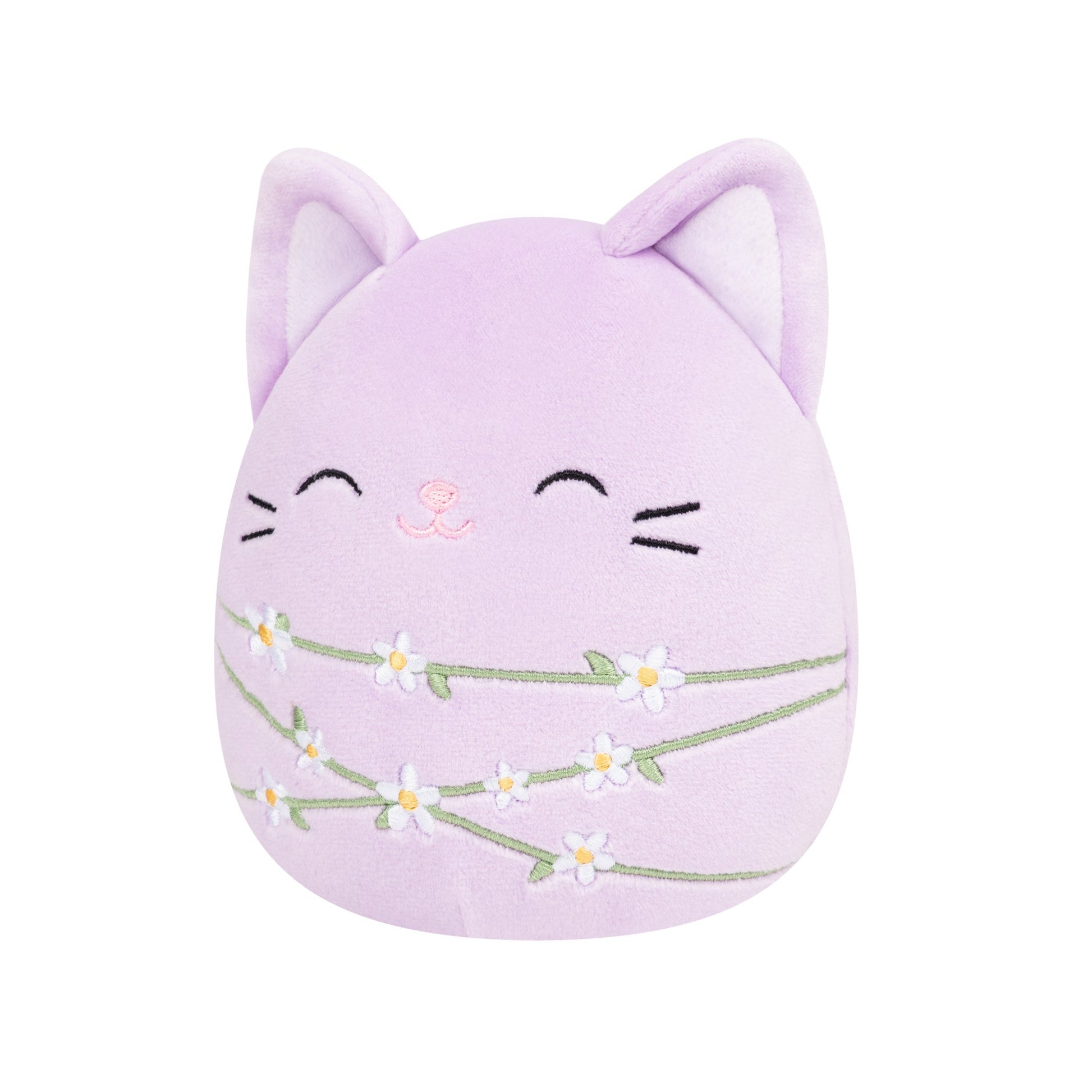 Squishmallows - Squishmallows 8" Mak the Lavender Cat Wrapped with Flower Stems | Jazwares