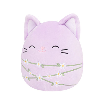 Squishmallows - Squishmallows 8" Mak the Lavender Cat Wrapped with Flower Stems | Jazwares