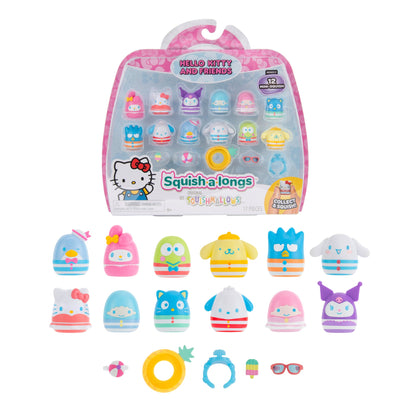 Squishmallows - Squish-a-longs Hello Kitty and Friends Pool Party 12-Pack | Jazwares