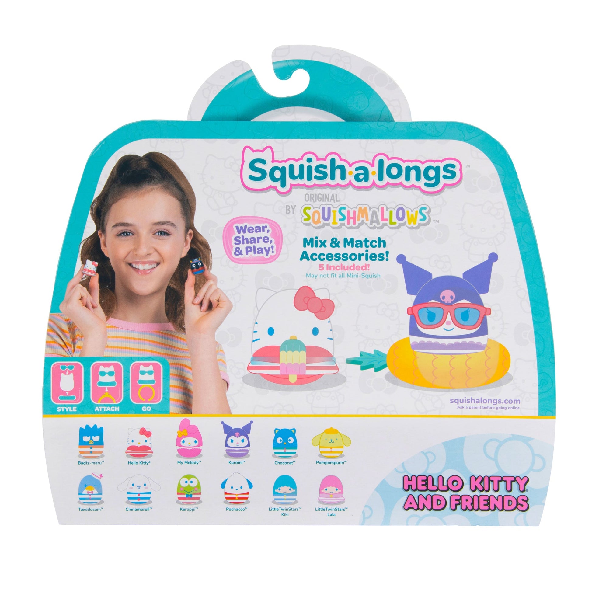 Squishmallows - Squish-a-longs Hello Kitty and Friends Pool Party 12-Pack | Jazwares